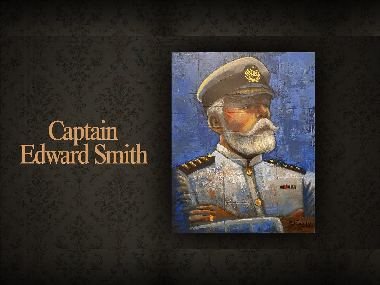 Captain Edward Smith, an original Souls of the Titanic painting