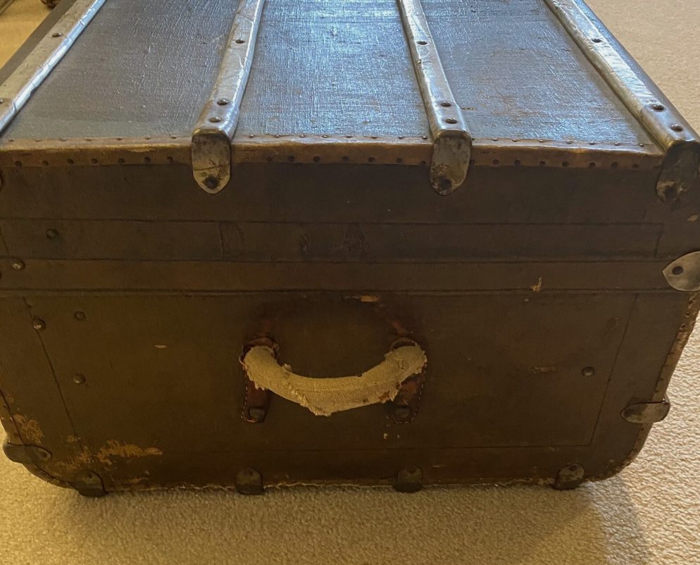 An early twentieth century passenger trunk belonging to a doctor